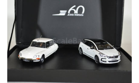 CITROËN DS23 + DS5 белый  Набор 60 лет, масштабная модель, Norev, 1:43, 1/43