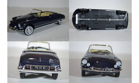 Citroen DS19 Cabriolet 1961 Royal Blue синий, масштабная модель, Citroën, Norev, scale18