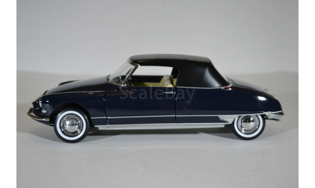 Citroen DS19 Cabriolet 1961 Royal Blue синий, масштабная модель, Citroën, Norev, scale18