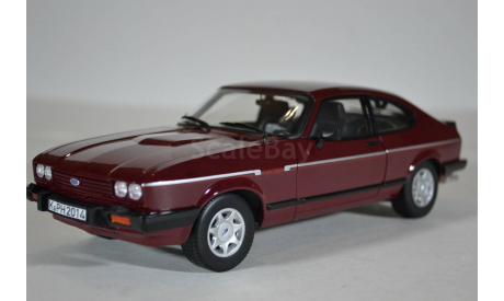 Ford Capri Mk.III 2.8 Injection 1982 красный, масштабная модель, Norev, 1:18, 1/18