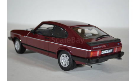 Ford Capri Mk.III 2.8 Injection 1982 красный, масштабная модель, Norev, scale18