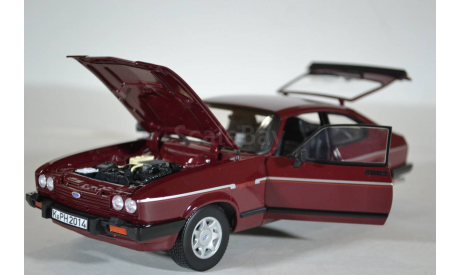 Ford Capri Mk.III 2.8 Injection 1982 красный, масштабная модель, Norev, scale18