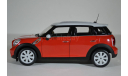 Mini Countryman 2010 (кроссовер 4х4) 2010 Red with White Roof, масштабная модель, Norev, scale18