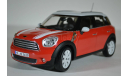 Mini Countryman 2010 (кроссовер 4х4) 2010 Red with White Roof, масштабная модель, Norev, scale18