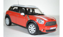 Mini Countryman 2010 (кроссовер 4х4) 2010 Red with White Roof, масштабная модель, Norev, scale18