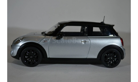 Mini Cooper S 2015 Silver MetallicBlack серебристый черный, масштабная модель, Norev, 1:18, 1/18