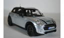 Mini Cooper S 2015 Silver MetallicBlack серебристый черный, масштабная модель, Norev, 1:18, 1/18