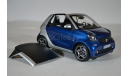 Smart Fortwo Cabrio 2015 BlueSilver (синий с серебристым), масштабная модель, Norev, 1:18, 1/18