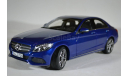 Mercedes-Benz C-Klasse Avantgarde (W205) 2014 Blue Metallic синий мет, масштабная модель, Norev, scale18