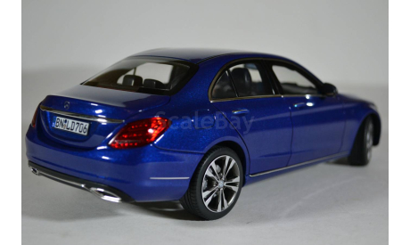 Mercedes-Benz C-Klasse Avantgarde (W205) 2014 Blue Metallic синий мет, масштабная модель, Norev, scale18