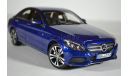 Mercedes-Benz C-Klasse Avantgarde (W205) 2014 Blue Metallic синий мет, масштабная модель, Norev, scale18