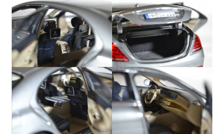 Mercedes-Benz S-class W222 2013 серый металлик, масштабная модель, Norev, 1:18, 1/18