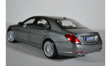 Mercedes-Benz S-class W222 2013 серый металлик, масштабная модель, Norev, 1:18, 1/18