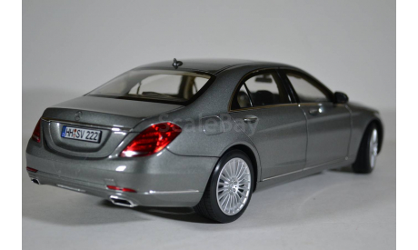 Mercedes-Benz S-class W222 2013 серый металлик, масштабная модель, Norev, 1:18, 1/18