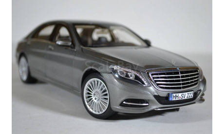 Mercedes-Benz S-class W222 2013 серый металлик, масштабная модель, Norev, 1:18, 1/18