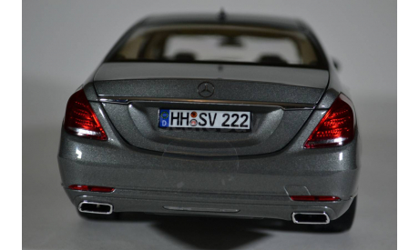 Mercedes-Benz S-class W222 2013 серый металлик, масштабная модель, Norev, 1:18, 1/18