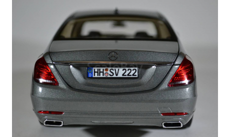Mercedes-Benz S-class W222 2013 серый металлик, масштабная модель, Norev, 1:18, 1/18