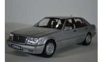 MERCEDES-BENZ S600 (W140) 1997 серый перламутр, масштабная модель, Norev, 1:18, 1/18