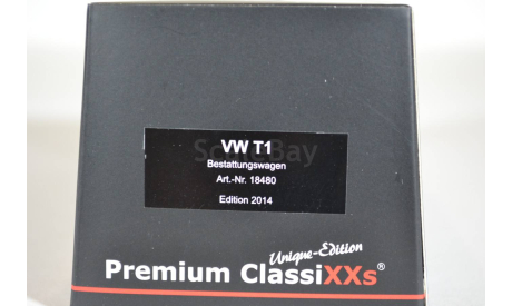 VOLKSWAGEN T1 Hearse (катафалк) 1960 Black, масштабная модель, Premium Classixxs, 1:43, 1/43