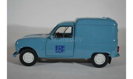 Renault 4 Edf-Gdf 1965 Light Blue голубой, масштабная модель, Norev, scale18