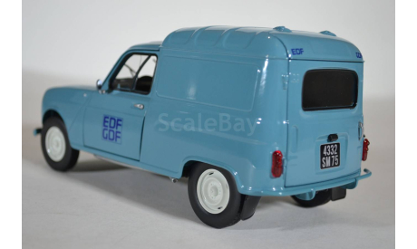 Renault 4 Edf-Gdf 1965 Light Blue голубой, масштабная модель, Norev, scale18
