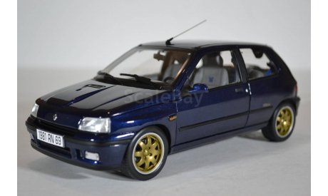 Renault Clio Williams 1993 Blue, масштабная модель, Norev, scale18