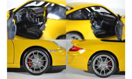 Porsche 911 GT3 (997 II) 2009 Speed Yellow (Norev 187560), масштабная модель, 1:18, 1/18