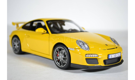 Porsche 911 GT3 (997 II) 2009 Speed Yellow (Norev 187560), масштабная модель, 1:18, 1/18