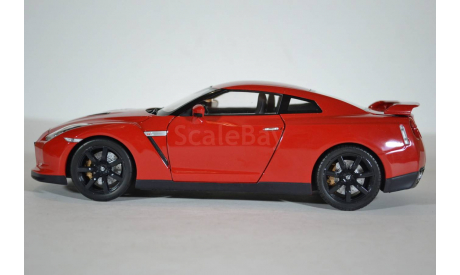 Nissan GT-R (R-35) 2008 красный, масштабная модель, Norev, 1:18, 1/18