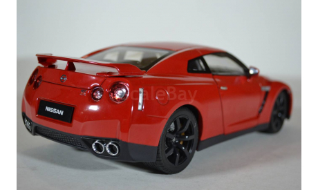 Nissan GT-R (R-35) 2008 красный, масштабная модель, Norev, 1:18, 1/18