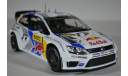 Volkswagen Polo R WRC #1 S.Ogier-J.Ingrassia World Champion победитель Rally RACC Catalunya 2014, масштабная модель, Norev, scale18