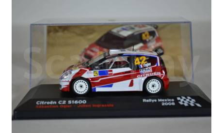 Citroen C2 S1600 #42, масштабная модель, IXO/Altaya, 1:43, 1/43