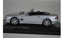 Mercedes-Benz SL-CLASS R230 2007 SILVER, масштабная модель, Minichamps, 1:43, 1/43