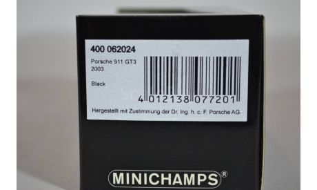 Porsche 911 GT3 2003, масштабная модель, Minichamps, 1:43, 1/43