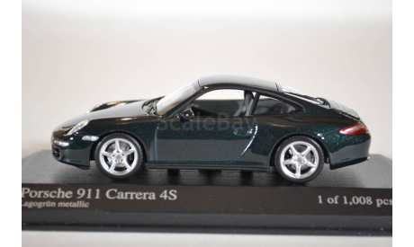 Porsche 911 CARRERA 4S COUPÉ 2005 · GREEN METALLIC, масштабная модель, Minichamps, 1:43, 1/43