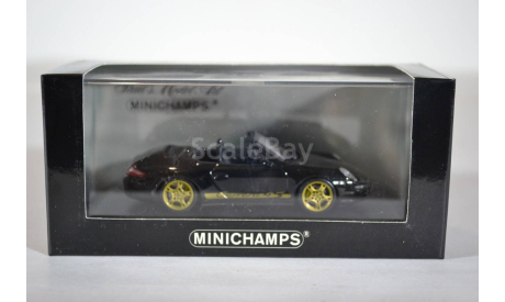 PORSCHE 911 CARRERA 4S CABRIOLET 2005 BLACK, масштабная модель, Minichamps, scale43