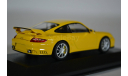 Porsche 911 GT2 2007 желтый, масштабная модель, Minichamps, 1:43, 1/43