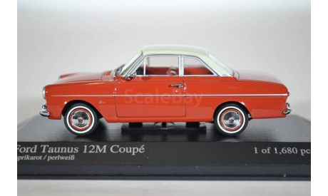 Ford Taunus 12M 1962 красный, масштабная модель, scale43