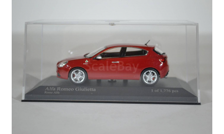 ALFA ROMEO GIULIETTA - 2010 - RED, масштабная модель, Minichamps, scale43