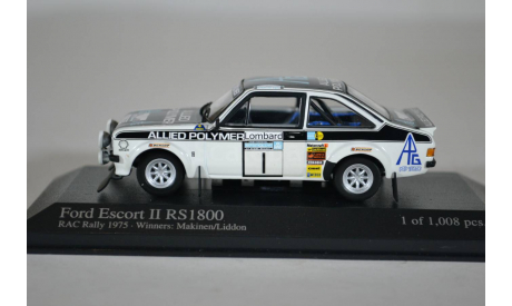 Ford ESCORT II RS1800 1st RAC RALLY 1976 MAKINEN, масштабная модель, Minichamps, 1:43, 1/43