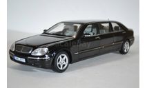 Mercedes-Benz S-Class Pulmann (W220) черный, масштабная модель, Sunstar, scale18