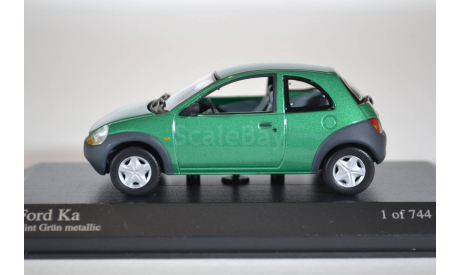 Ford KA 1997 Green metallic, масштабная модель, Minichamps, scale43