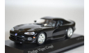 Dodge Viper Coupe 1993 черный, масштабная модель, Minichamps, scale43