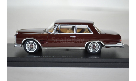 MERCEDES-BENZ 600 W100 Nallinger Coupe 1963 красный, масштабная модель, Best of Show, scale43