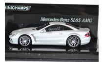 Mercedes-Benz SL65 AMG BLACK SERIES (R230) 2009 MATT SILVER LINEA OPACA, масштабная модель, Minichamps, 1:43, 1/43