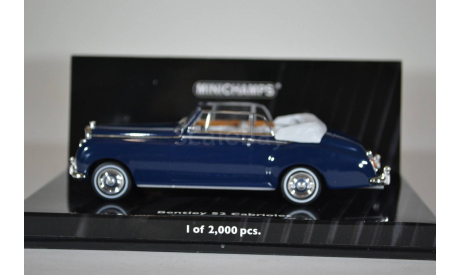 BENTLEY S2 CABRIOLET 1960 Blue, масштабная модель, Minichamps, 1:43, 1/43