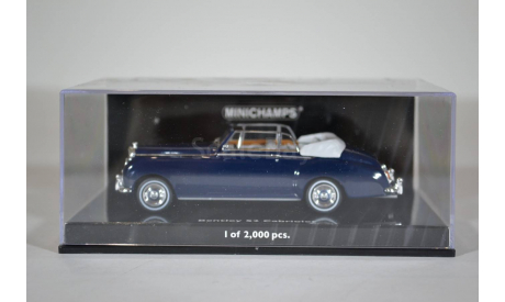 BENTLEY S2 CABRIOLET 1960 Blue, масштабная модель, Minichamps, 1:43, 1/43