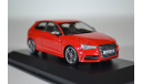 AUDI S3 3 DOORS 2013 красный, масштабная модель, 1:43, 1/43