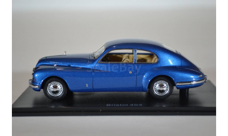 BRISTOL 403 (ex BMW) 1953 синий мет, масштабная модель, Neo Scale Models, scale43