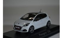 PEUGEOT 208 (рестайлинг) 2015 белый, масштабная модель, Norev, scale43